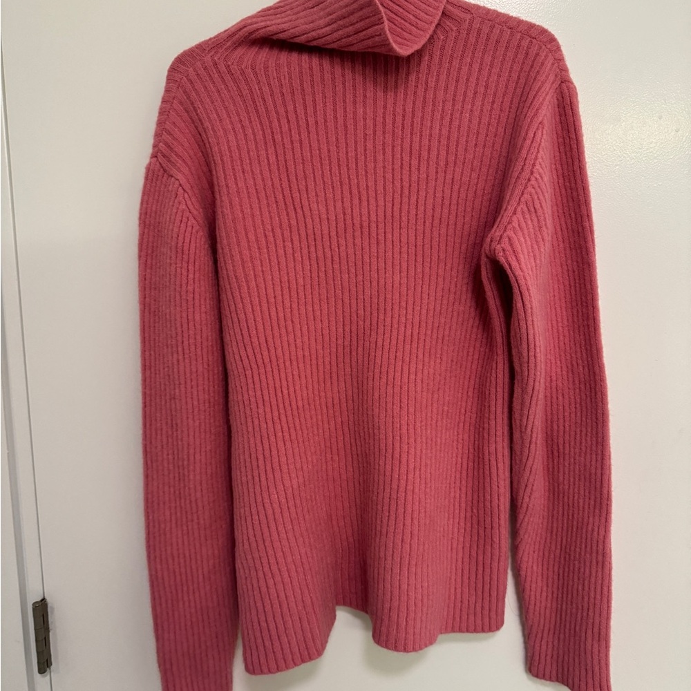 Cozy Pink Turtleneck Sweater